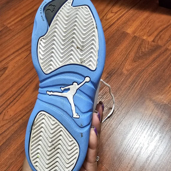 Jordan Blue and White Sneakers
